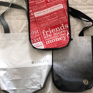 3 Athleta / Lululemon Bags